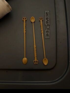 McDonald's Yellow Logo Cocktail Stir Sticks - Set of 3